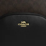 Court Backpack In Signature Canvas (Gold_Walnut_Black) - Image 5