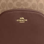 Court Backpack In Signature Canvas (Gold_Tan_Brown) - Image 6
