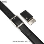 Emporio Armani Reversible Leather Belt Set with Interchangeable Buckles - Image 11