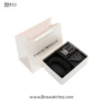 Emporio Armani Reversible Leather Belt Set with Interchangeable Buckles