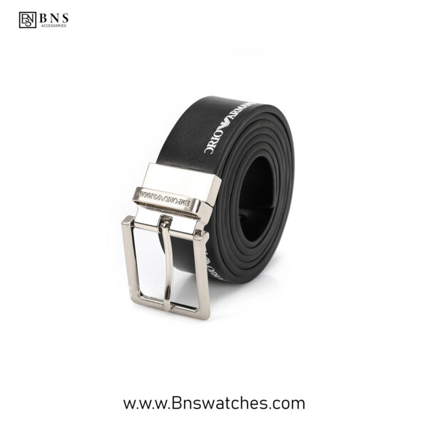 Emporio Armani Reversible Leather Logo Belt