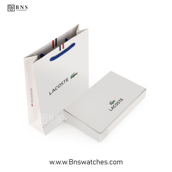 Lacoste Men's Leather Bi-Fold Wallet & Card Holder Set