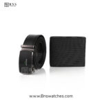 Lacoste Men's Executive Set – Textured Leather Bi-Fold Wallet & Automatic Buckle Belt - Image 6