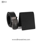 Lacoste Men's Executive Set – Textured Leather Bi-Fold Wallet & Automatic Buckle Belt - Image 14