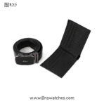 Lacoste Men's Executive Set – Textured Leather Bi-Fold Wallet & Automatic Buckle Belt - Image 15