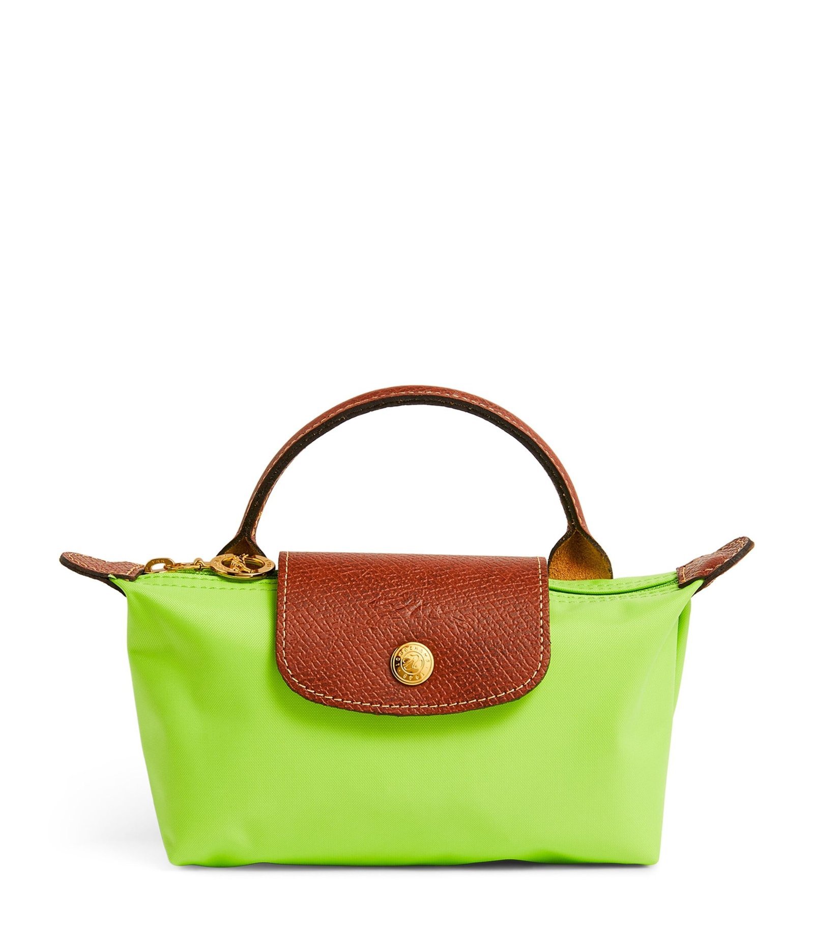 longchamp-le-pliage-original-pouch_19297595_43426803_2048 Le Pliage Original Pouch with handle Green Light - Image 1