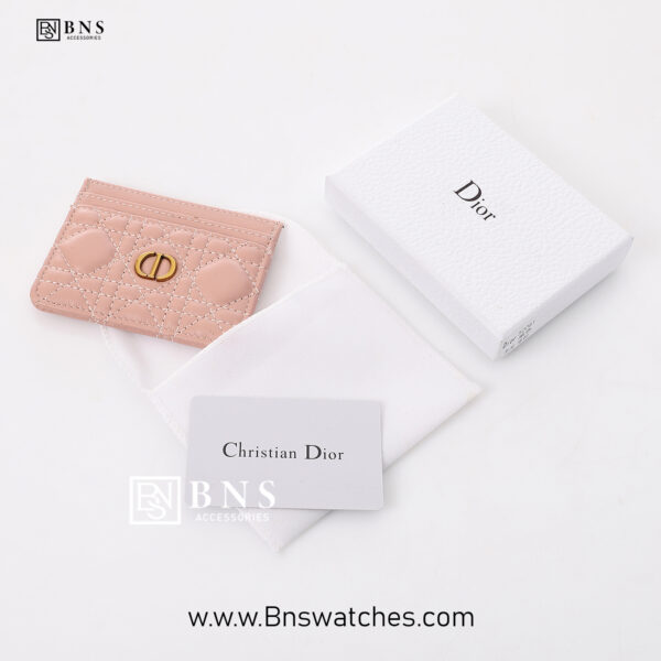 Dior Caro Freesia Card Holder For Women