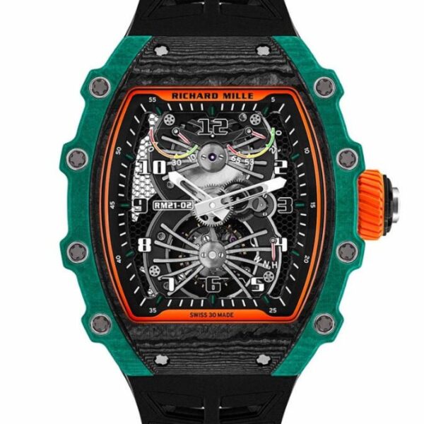 RICHARD MILLE RM 21-02 Tourbillon Aerodyne Super Clone Swiss Machine (50.12mm x 42.68mm)