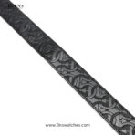 Salvatore Ferragamo Men's Embossed Gancini Leather Belt - Black - Image 6
