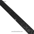 Salvatore Ferragamo Men's Embossed Gancini Leather Belt - Black - Image 6